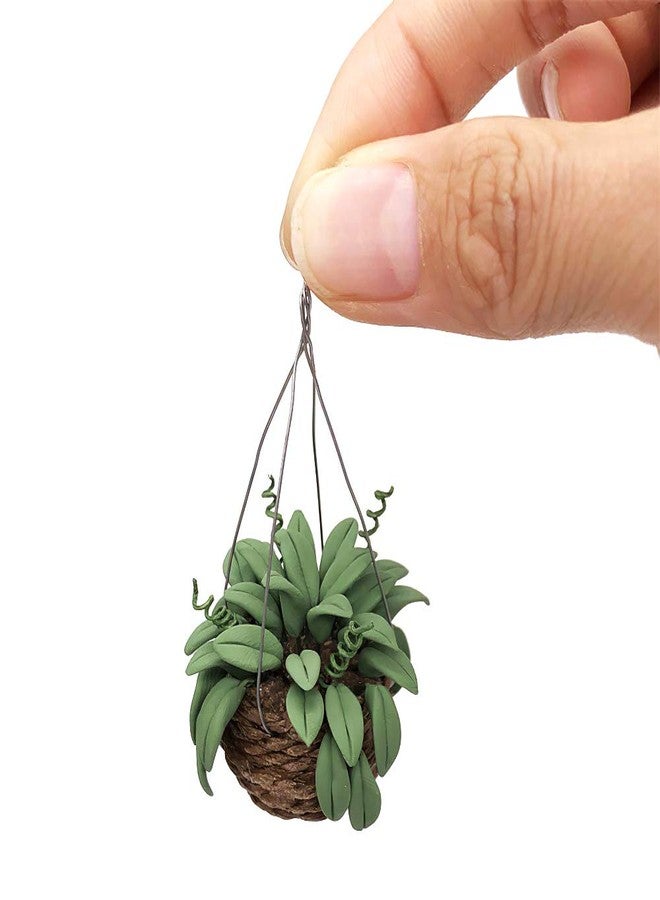 Lynkaye Dollhouse Decoration Plant Pots Miniature Green Potted Bonsai Models Decor,1：12 Miniature Plant - Image 1